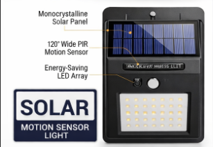Solar Charging LED Sensor Light